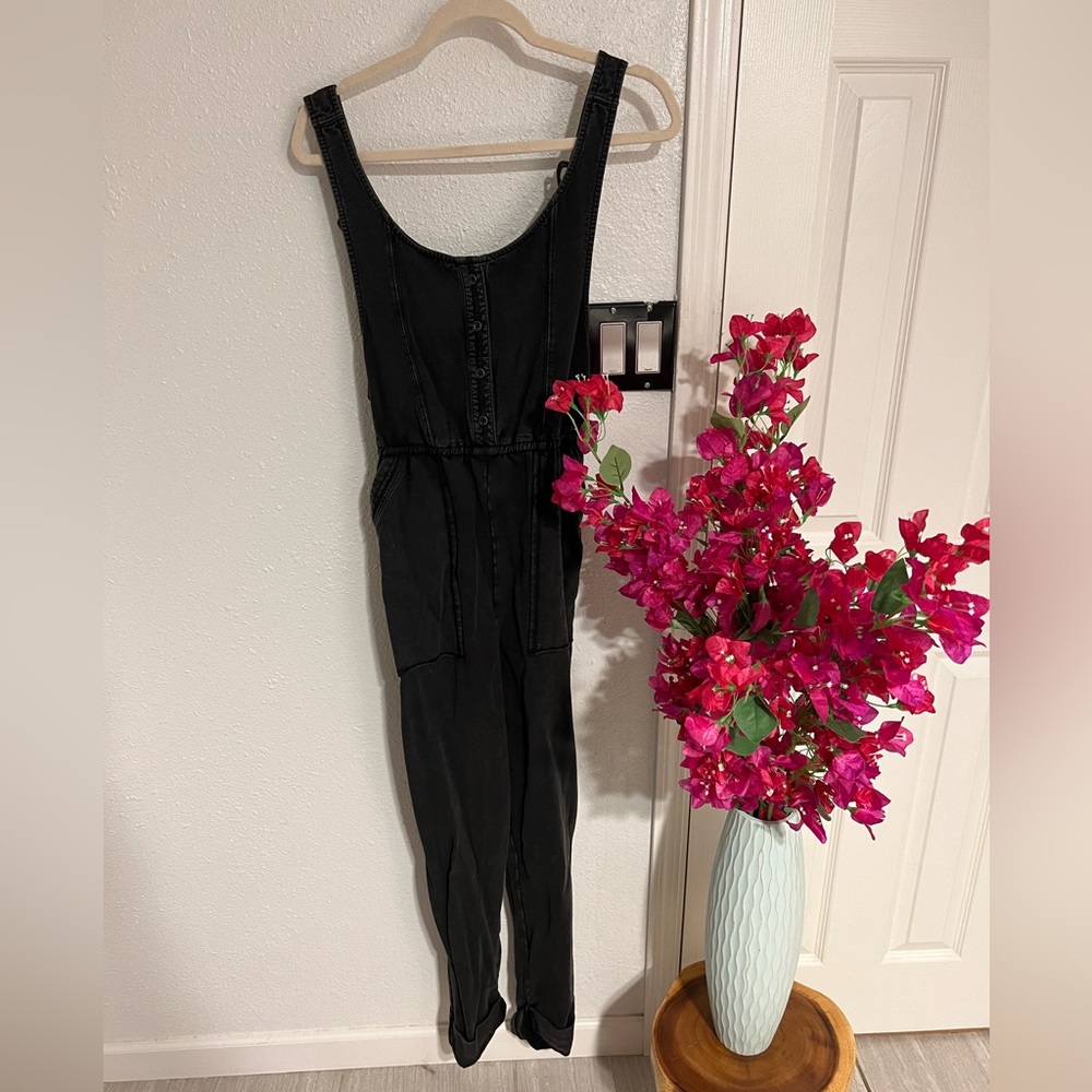 Anthropologie button jumpsuit